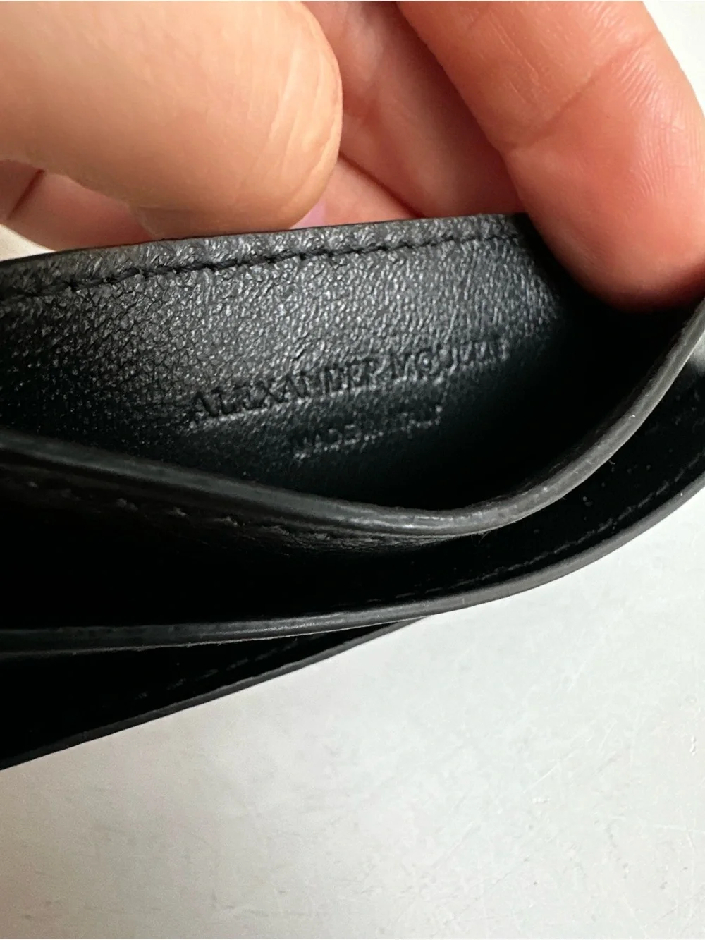 Alexander McQueen Skull Leather Cardholder